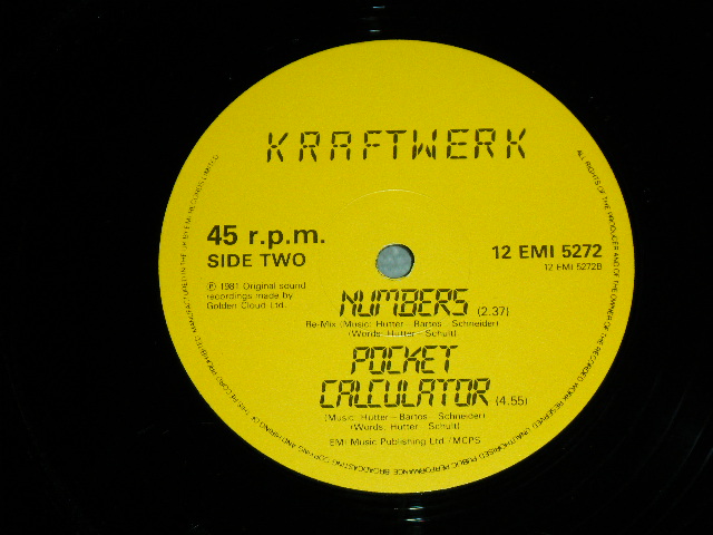 画像: KRAFTWERK - SHOWROOM DUMMIES / 1982 UK ORIGINAL Used 12" Single 