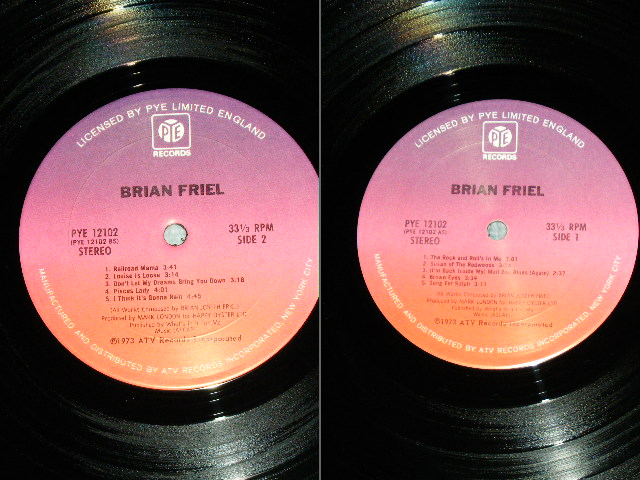 画像: BRIAN FRIEL ( With ZOOT MONEY )  - BRIAN FRIEL  / 1975 US ORIGINAL Used LP 