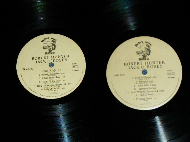 画像: ROBERT HUNTER of GRATEFUL DEAD  -  JACK O' ROSES / 1980 US ORIGINAL Used LP 