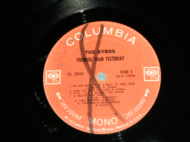 画像: THE BYRDS - YOUNGER THAN YESTERDAY  / 1967 ORIGINAL 360 SOUND Label MONO Used LP