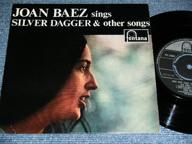 画像1: JOAN BAEZ - Sings SILVER DAGGER & Other songs / 1960 UK ORIGINAL Used 7" inch EP With PICTURE SLEEVE 