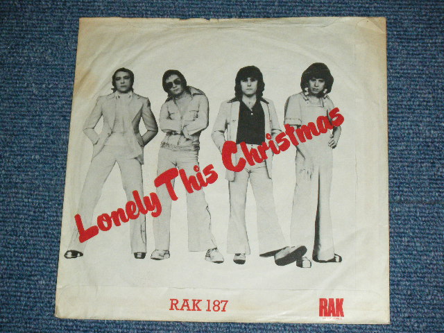画像: MUD - LONELY THIS CHRISTMAS   / 1974 UK ORIGINAL  Used 7" inch Single With PICTURE SLEEVE 