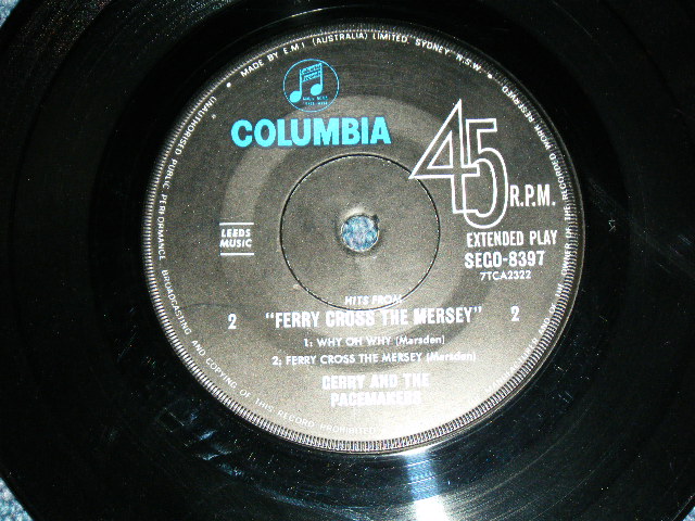 画像: GERRY AND THE PACEMAKERS - FERRY CROSS MTHE MERSEY  / 1965 AUSTRALIA ORIGINAL "BLUE COLUMBIA" Label Used 7" 45rpm EP