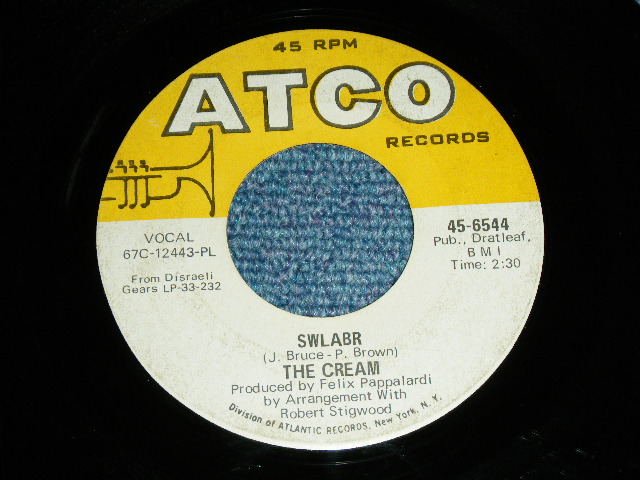 画像: CREAM  -  SUNSHINE OF YOUR LOVE ( SMALL LOGO : Ex+/Ex++ ) / 1968 US ORIGINAL Used 7"Single