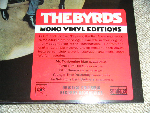 画像: BYRDS, THE - MR. TAMBOURINE MAN ( MONO Version )  / 2006 US REISSUE Brand New SEALED 180g MONO LP 