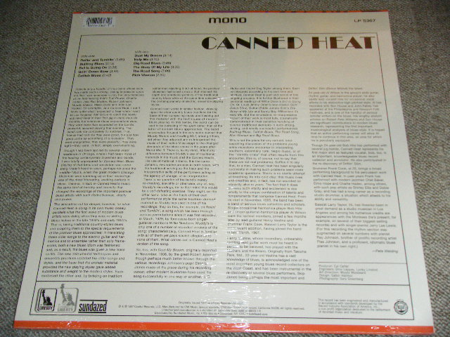 画像: CANNED HEAT - CANNED HEAT  ( MONO Version )  / 2011  US REISSUE Brand New SEALED 180g HEAVY WEIGHT MONO LP 