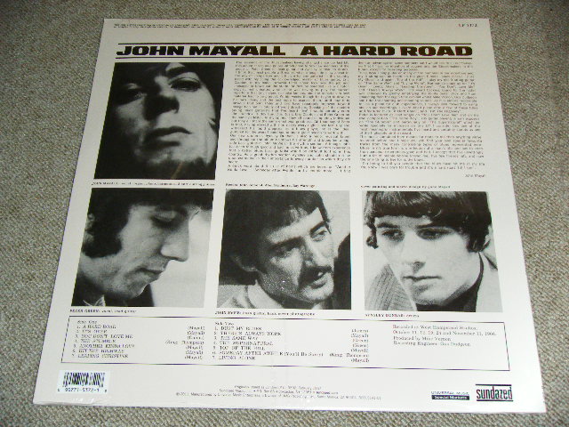 画像: JOHN MAYALL and The BLUES BRAEKERS - A HARD ROAD  ( MONO EDITION )  / 2011 US REISSUE Brand New SEALED LP