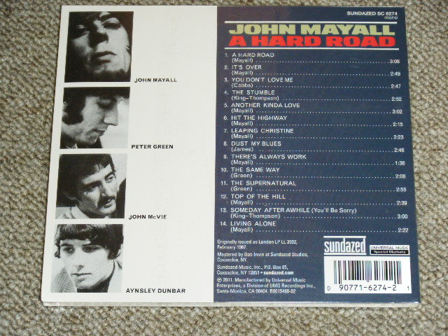 画像: JOHN MAYALL and The BLUES BRAEKERS - A HARD ROAD  ( MONO EDITION )  / 2011 US REISSUE Brand New SEALED Limited CD
