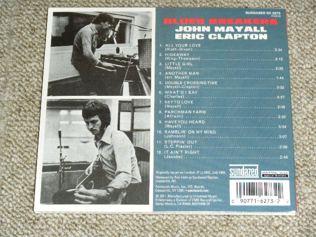 画像: JOHN MAYALL and The BLUES BRAEKERS -  BLUES BRAEKERS With ERIC CLAPTON ( MONO EDITION )  / 2011 US REISSUE Brand New SEALED CD