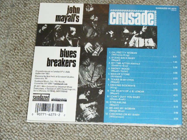 画像: JOHN MAYALL's BLUES BRAEKERS - CRUSADE  ( MONO EDITION )  / 2011 US REISSUE Brand New SEALED Limited CD 