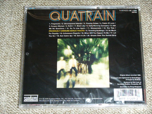 画像: QUATRAIN - QUATRAIN / 2008 US ORIGINAL Brand New SEALED CD