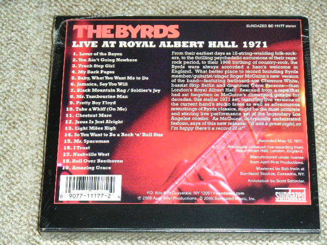 画像: THE BYRDS - LIVE AT ROYAL ALBERT HALL 1971  / 2008 US REISSUE LIMITED Brand New SEALED CD