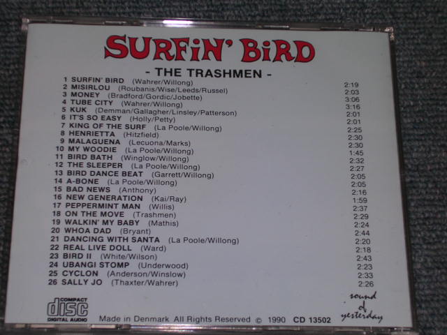 画像: THE TRASHMEN - SURFIN' BIRD ( 26 TRACKS ) / 1990 DENMARK Used CD