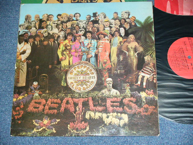 画像1: THE BEATLES - SGT. PEPPER'S LONELY HEARTS CLUB BAND ( Ex+/Ex+ ) / 1967 FRANCE ORIGINAL RED Label + UK ORIGINAL Jacket & Inner & Inserts MONO Used  LP 