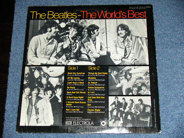 画像: The BEATLES -  THE WORLD'S BEST  ( BLACK Cover : Ex+/Ex++ ) / 1970's  WEST-GERMANY  "BLUE Label"  Used LP    