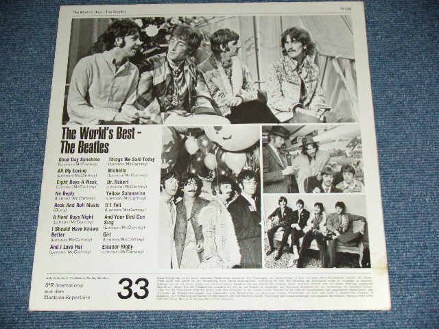 画像: The BEATLES -  THE WORLD'S BEST  ( 1st Cover : Ex++/MINT-) / 1960's  WEST-GERMANY ORIGINAL "ORANGE Label"  Used LP    