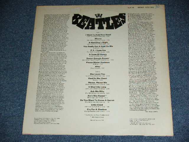 画像: The BEATLES -  THE BEATLES   (   Ex++/Ex+++ ) / 1960's  EAST-GERMANY ORIGINAL Used LP    