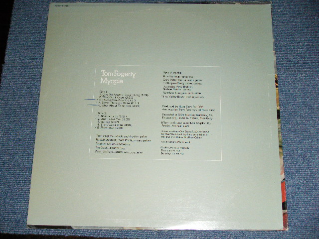 画像: TOM FROGERTY ( of CCR  CREEDENCE CLEARWATER REVIVAL) -  MYOPIA / 1974 US ORIGINAL Used LP 