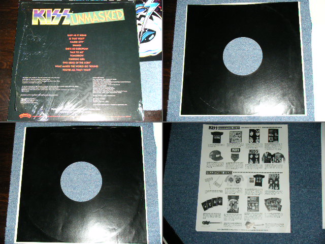 画像: KISS - UNMASKED ( MINT-/MINT- ) / 1980 US ORIGINAL Used LP With POSTER + GEAR! 