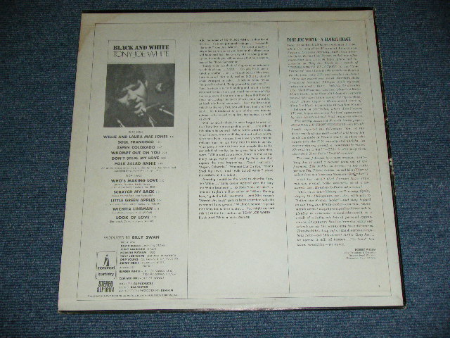 画像: TONY JOE WHITE - BLACK AND WHITE  / 1969 US ORIGINAL Used LP 