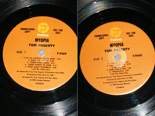 画像: TOM FROGERTY ( of CCR  CREEDENCE CLEARWATER REVIVAL) -  MYOPIA / 1974 US ORIGINAL Used LP 