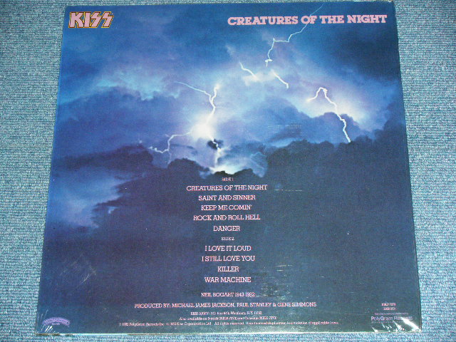 画像: KISS - CREATURES OF THE NIGHT ( MINT-/MINT- ) / 1982 US ORIGINAL Used LP With ORIGINAL INNER SLEEVE 