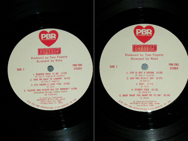 画像: RUBY ( with  TOM FROGERTY of CCR  CREEDENCE CLEARWATER REVIVAL) - RUBY / 1976 US ORIGINAL Used LP 