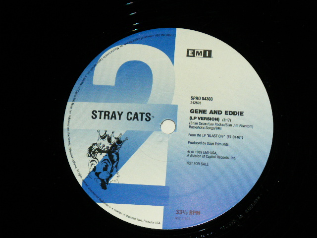 画像: STRAY CATS -  GENE AND EDDIE / 1989 US ORIGINAL PROMO Only  Used  12" Single 