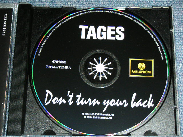 画像: TAGES - DON'T TURN YOUR BACK : THE COMPLETE RECORDINGS Volume 1, 1964-66   / 1994 HOLLAND ORIGINAL  USED CD 