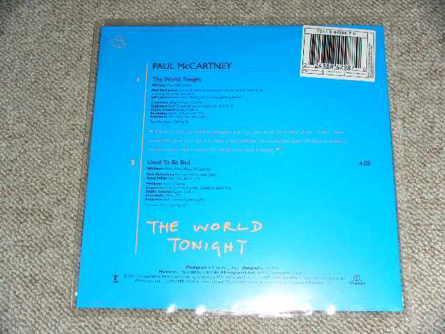 画像: PAUL McCARTNEY of THE BEATLES - THE WORLD TONIGHT  / 1997 UK ORIGINAL PICTURE Disc Brand New 7" Single 