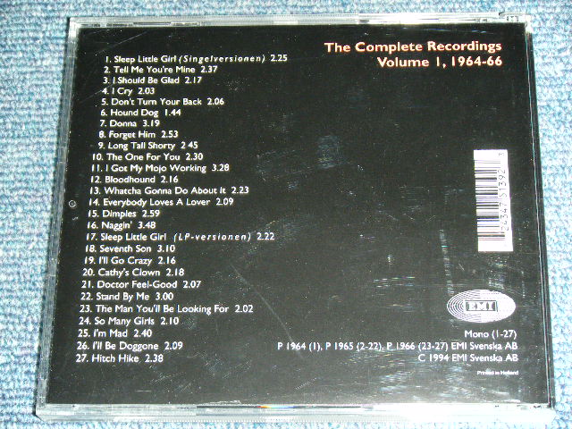 画像: TAGES - DON'T TURN YOUR BACK : THE COMPLETE RECORDINGS Volume 1, 1964-66   / 1994 HOLLAND ORIGINAL  USED CD 