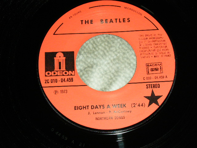 画像: THE BEATLES - EIGHT DAYS A WEEK  / 1976 FRANCE Rissue Brand New DEAD STOCK 7" Single