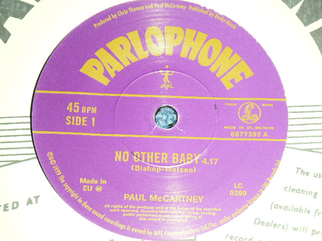 画像1: PAUL McCARTNEY of THE BEATLES - NO THERE BABY  / 1999 UK ORIGINAL Brand New 7" Single 