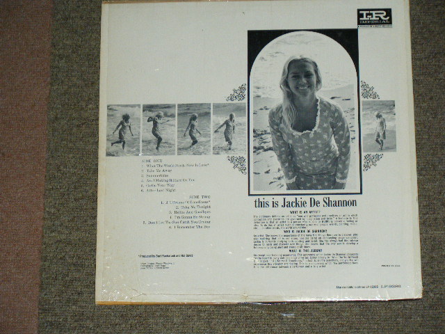 画像: JACKIE DeSHANNON  DE SHANNON - THIS IS JACKIE De SHANNON (  Ex+++/MINT- ) / 1965 USA ORIGINAL 1st Press "BLACK With PINK" Label MONO Used LP 