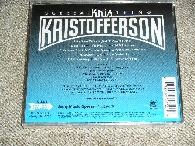 画像: KRIS KRISTOFFERSON -  SUPREAL THING (SEALED) / 1996 US ORIGINAL Brand New SEALED CD