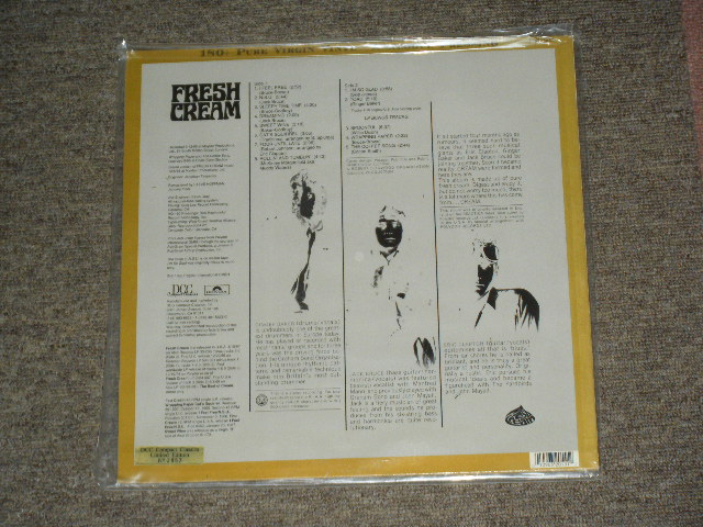 画像: CREAM  - FRESH CREAM ( Last Chance )  / 1996  US LIMITED  180 glam HEAVY WEIGHT REISSUE Brand New SEALED LP Limted Number NO.2957