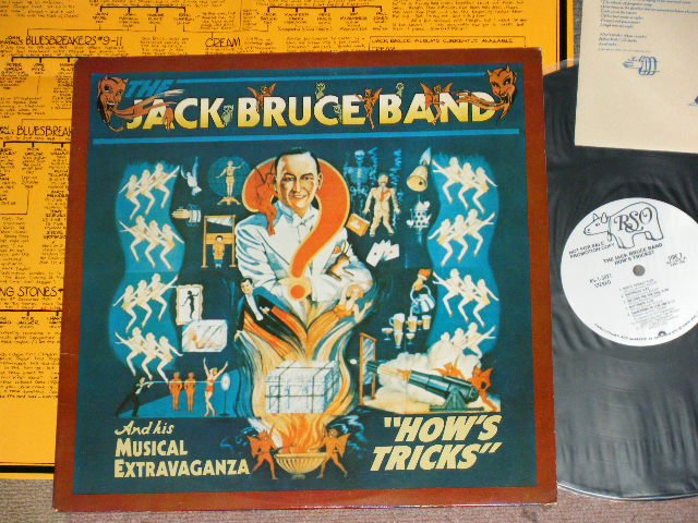 画像1: JACK BRUCE of CREAM - HOW'S TRICKS? ( WHITE LABEL PROMO : With Promo Poster : Ex++/MINT- )  / 1977 US AMERICA ORIGINAL PROMO Used  LP