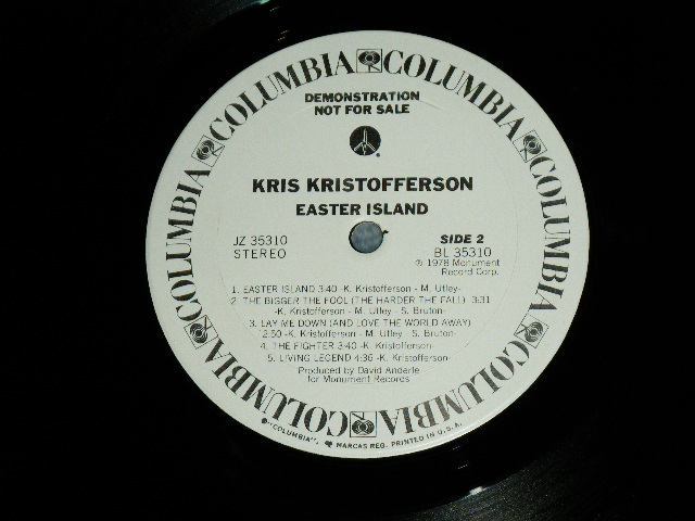 画像: KRIS KRISTOFFERSON - THE SILVER TONGUED DEVIL AND I (Ex++/MINT-) / 1976 Version? US AMERICA REISSUE Used LP