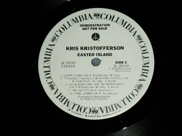 画像: KRIS KRISTOFFERSON - ME AND BOBBY McGEE (MINT-/Ex++ Looks:Ex+++) / 1971 Version US AMERICA REISSUE Used LP