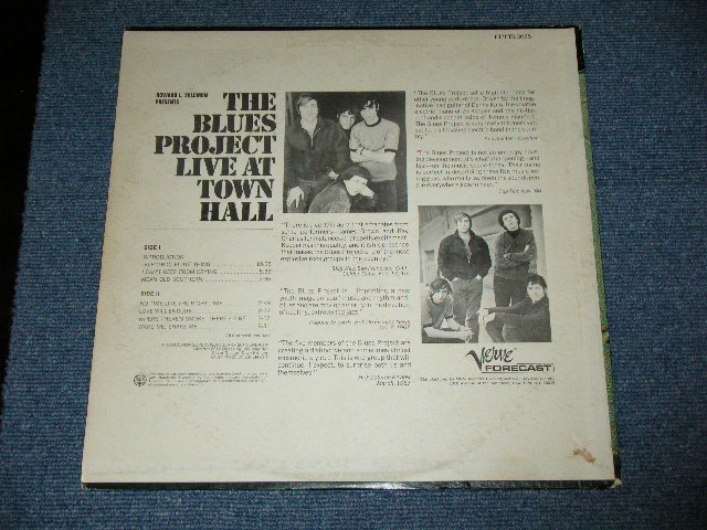 画像: THE BLUES  PROJECT - LIVE AT TOWN HALL ( Matrix number A) MGS-1018 / B)MGS-1019 : Ex+/Ex+++ ) / 1967 US ORIGINAL Used LP 