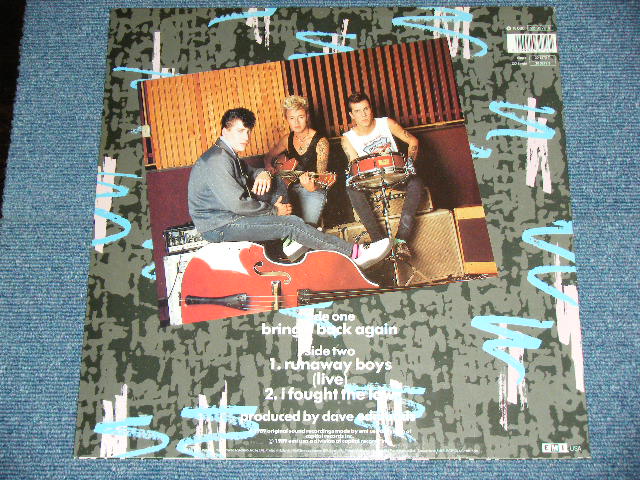 画像: STRAY CATS - BRING IT BACK AGAIN  /  1989 GERMAN ORIGINAL Used 12" 