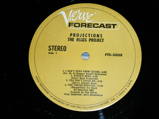 画像: THE BLUES  PROJECT - PROJECTIONS  ( Ex++/Ex++ ) / 1967 US ORIGINAL STEREO 2nd Press "FTS-3008 : Re-1" Used LP 