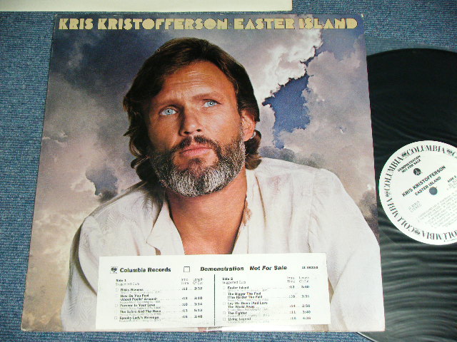画像1: KRIS KRISTOFFERSON - EASTER ISLAND / 1978 US ORIGINAL 'WHITE Label PROMO' Used  LP