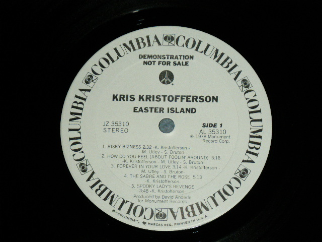 画像: KRIS KRISTOFFERSON - ME AND BOBBY McGEE (MINT-/Ex++ Looks:Ex+++) / 1971 Version US AMERICA REISSUE Used LP