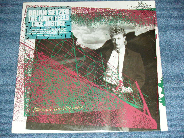 画像1: BRIAN SETZER - THE NKIFF FEELS LIKE JUSTICE  / 1986 US AMERICA ORIGINAL PROMO Brand New Sealed LP 