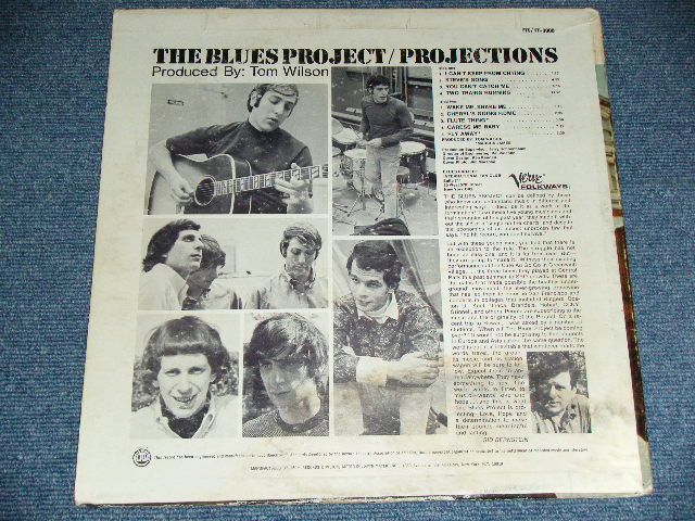 画像: THE BLUES  PROJECT - PROJECTIONS  ( VG++/Ex+ ) / 1966 US ORIGINAL stereo 1st Press "FTS-3008 -Side-1 MGS 392/FT-3008 Side-2 MGS 393" Used LP 