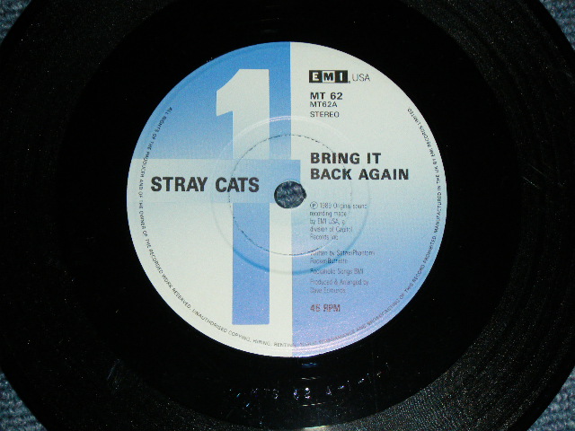 画像: STRAY CATS - BRING IT BACK AGAIN ( With POST CARDS : MINT-/MINT- ) / 1989 UK ENGLAND ORIGINAL Used 7" Single 
