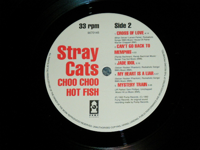 画像: STRAY CATS - CHOO CHOO HOT FISH ( Ex+++/MINT- ) / 1992 UK ENGLAND ORIGINAL Used  10" LP 