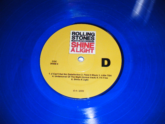 画像: The ROLLING STONES - SHINE A LIGHT / EUROPE ORIGINAL LIMITED Press BLUE WAX Vinyl Brand New 2 LP's 