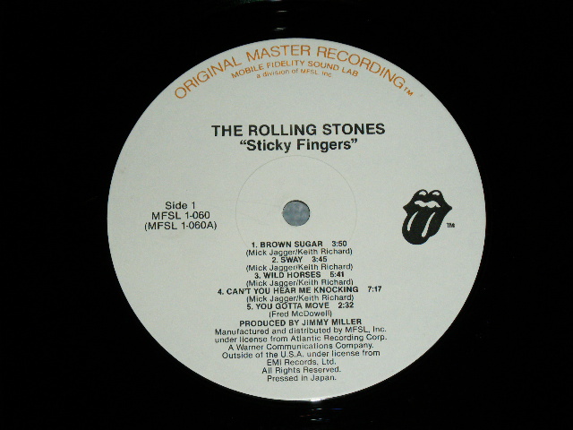 画像: The ROLLING STONES - STICKY FINGERS / 1980 US  ORIGINAL HALF SPEED MASTER  Used LP 
